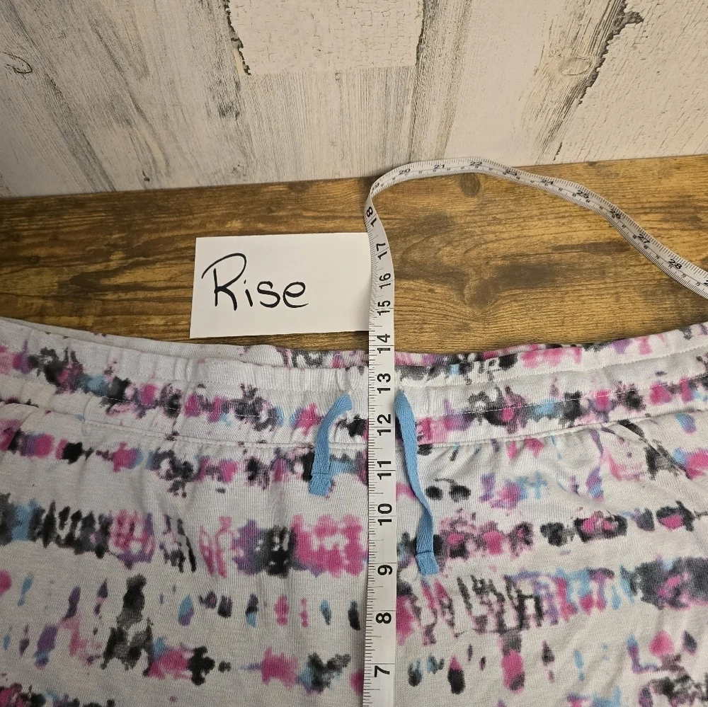 Secret Treasure Tie-Dye Lounge Shorts Womens Plus Size 2X